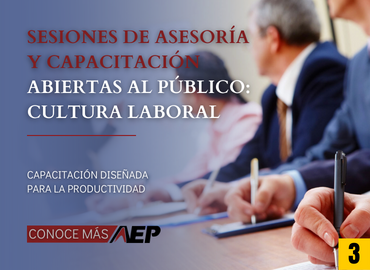 Sesiones de asesoría y capacitación abiertas al público de cultura laboral